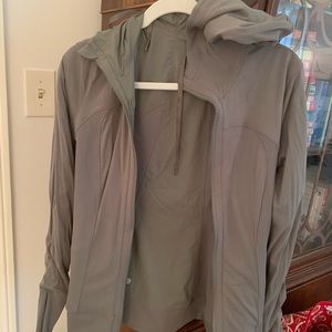 Lululemon army green workout jacket